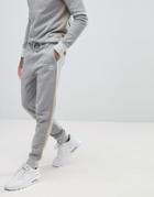 Boss Cut And Sew Raw Edge Sweat Joggers In Gray - Gray
