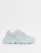 Asos Design Sneakers In Light Blue With Chunky Sole-blues
