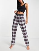 Tommy Hilfiger Original Logo Waistband Pant In Multi Check-navy
