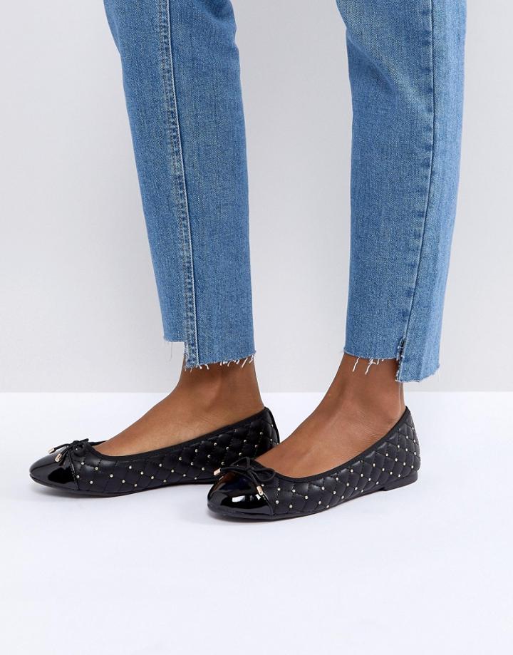 Miss Kg Magda Studded Ballet Flats - Black