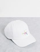 Calvin Klein Jeans Organic Cotton Pride Capsule Logo Cap In White