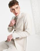 Selected Homme Slim Suit Jacket In Ecru-neutral