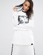 Fenty X Puma By Rihanna Oversized Sweatshirt With Print Front - White