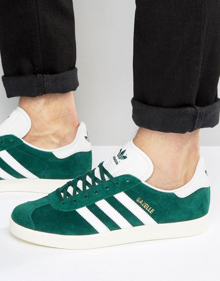 Adidas Originals Gazelle Sneakers In Green Bb5490 - Green