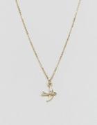 Pieces Bird Pendant Necklace - Gold