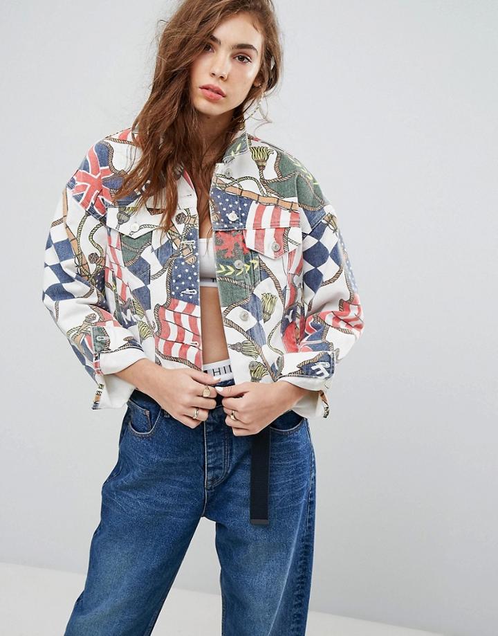 Tommy Jeans 90s Capsule Printed Denim Jacket - Multi
