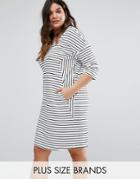 Junarose Organic Cotton Stripe Shift Dress - Multi