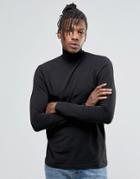 Kubban Long Sleeve T-shirt With Turtleneck - Black