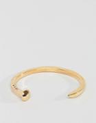 Icon Brand Nail Cuff In Antique Gold - Gold