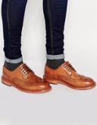 Hudson London O'connor Leather Brogue Shoes - Brown