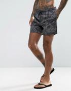 New Look Swim Shorts With Tie Dye In Black - Black