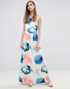 Y.a.s Belong Floral Abstract Print Shift Dress - White