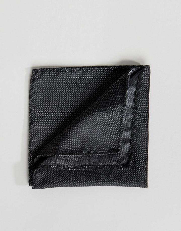 Jack & Jones Pocket Square In Black - Black