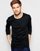 Selected Homme Long Sleeve Top - Black
