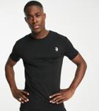 South Beach Man Polyester Muscle Fit T-shirt In Black
