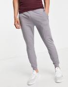 Asos 4505 Icon Skinny Training Sweatpants With Quick Dry In Gray-grey