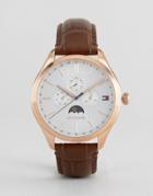 Tommy Hilfiger 1791306 Oliver Chronograph Leather Watch In Brown - Black