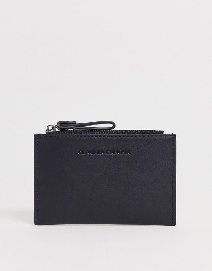Claudia Canova Zip Top Card Holder In Black