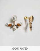 Johnny Loves Rosie Ivy Silver & Gold Through & Through Earrings - Gold