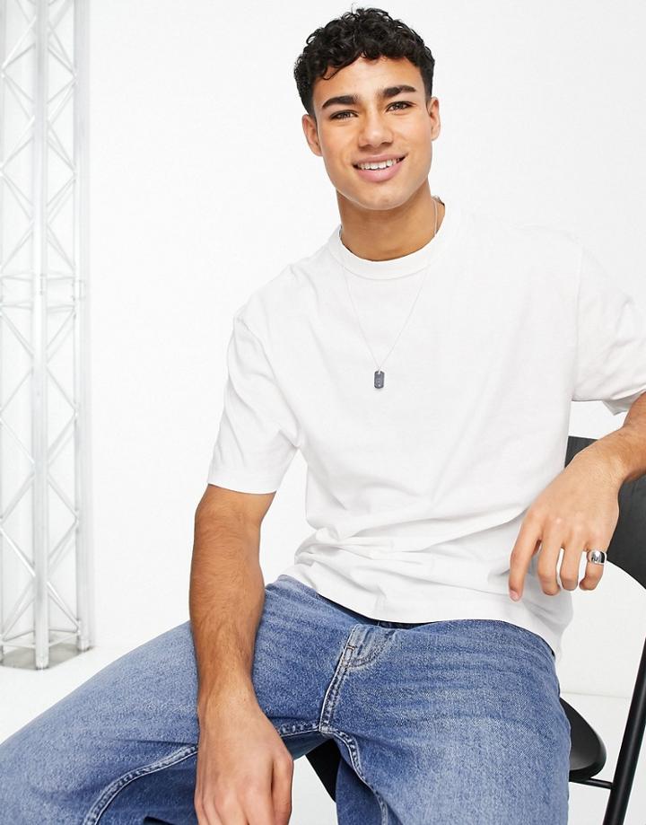 River Island Regular Fit T-shirt In White