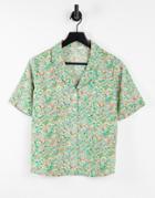 Only Shirt With Short Sleeves In Floral Print-multi