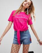 Love Moschino Tied Up T-shirt - Pink