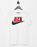 Nike Reverse Season Logo T-shirt In White