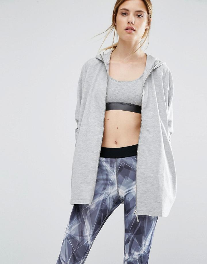 Y.a.s Silva Loose Sweat Cardigan - Gray