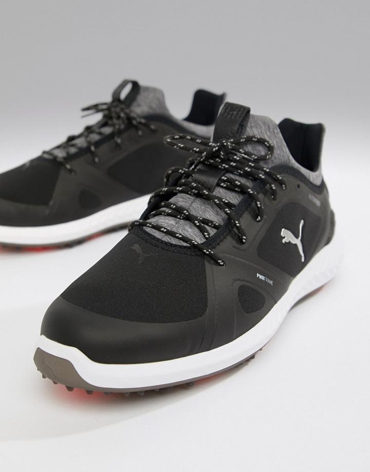 Puma Golf Ignite Power Adapt Spiked Sneakers In Black - Black