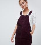 Vero Moda Petite Pinafore Dress - Red