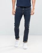 New Look Skinny Jeans With Brown Tint - Navy
