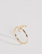 Asos Simple Gold Moon Pinky Ring - Gold