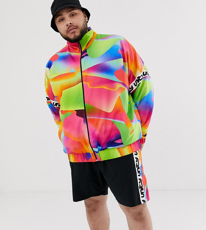 Asos Design X Glaad & Plus Track Jacket-multi