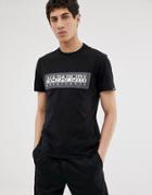 Napapijri Tribe Sele Logo T-shirt In Black - Black