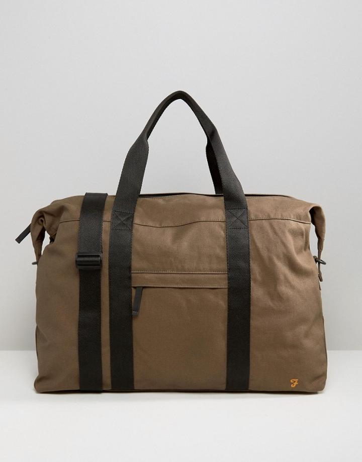 Farah Canvas Carryall Stone - Green