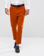 Asos Tapered Smart Pants In Rust - Tan