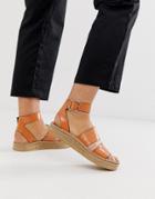 Asos Design Janella Espadrille Sandals-orange