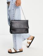 Truffle Collection Chain Detail Shoulder Bag In Black