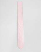 Asos Slim Tie In Pink Texture - Pink