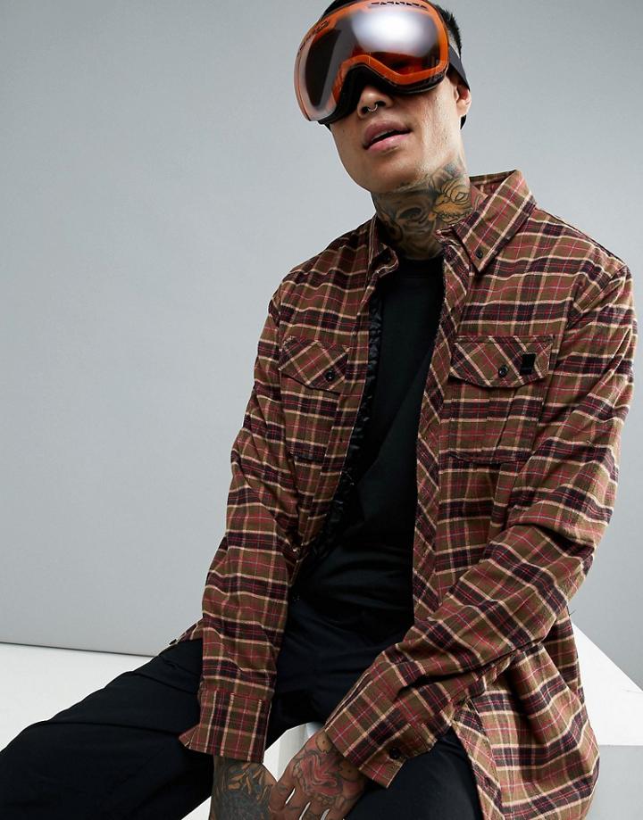 Volcom Simons Insulated Flannel Shirt - Brown