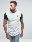 Siksilk Muscle T-shirt In White Waffle - White