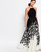 Ted Baker Jolena Maxi Dress In Mono Chic Floral - Multi