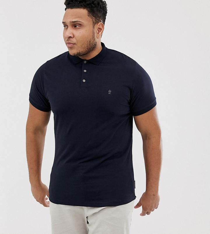 French Connection Plus Plain Polo Shirt