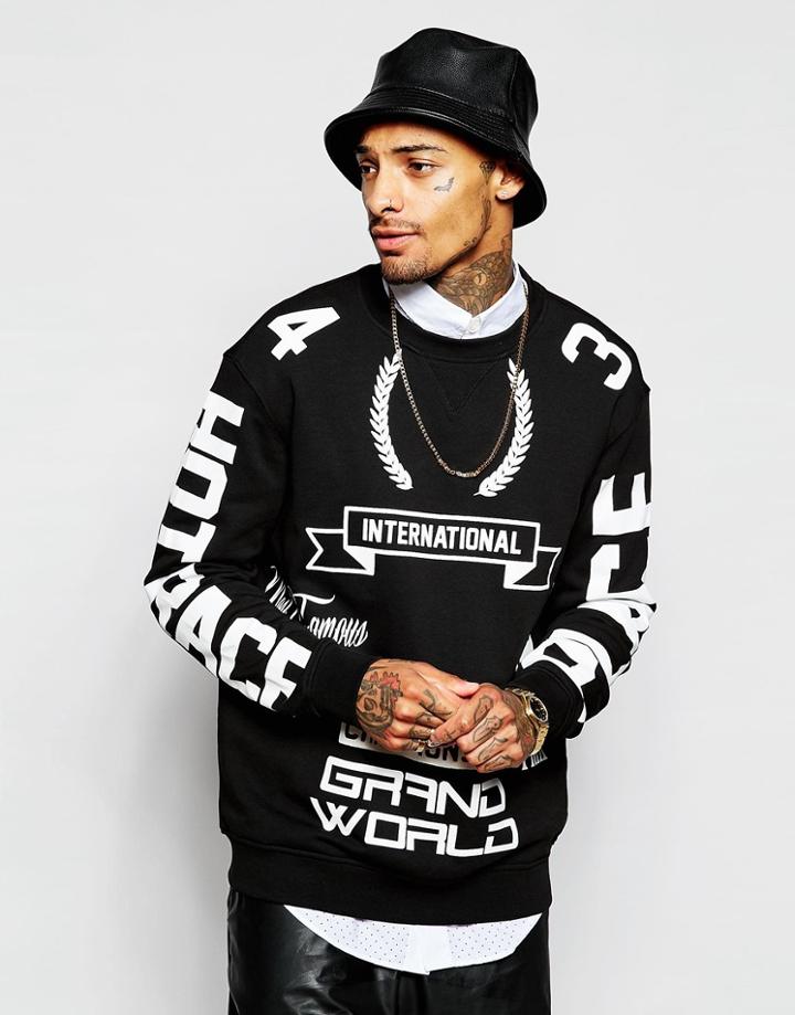 Love Moschino Logos Sweatshirt - Black