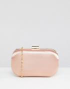 True Decadence Blush Rounded Box Clutch Bag - Pink