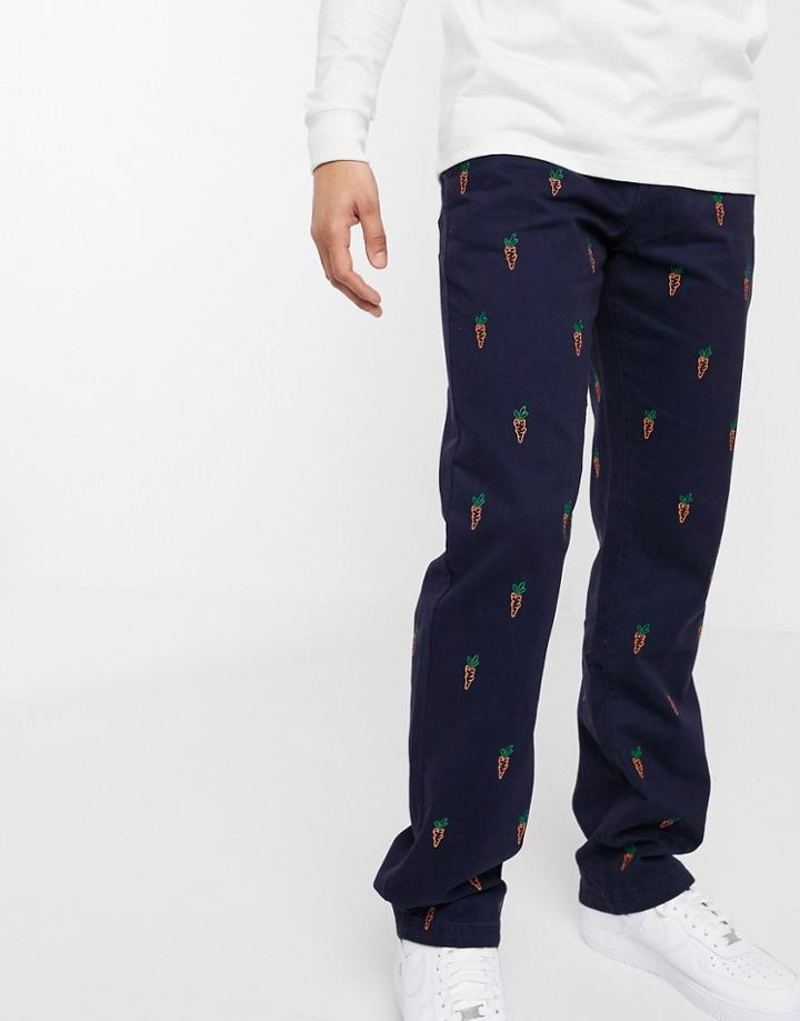 Carrots All-over Print Chino In Navy