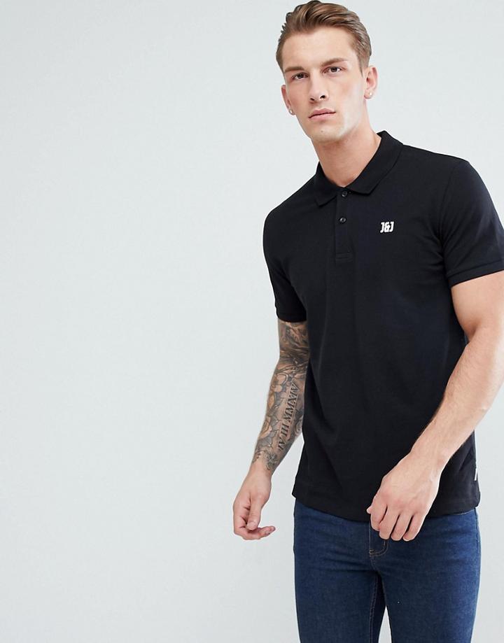 Jack & Jones Polo Top - Black