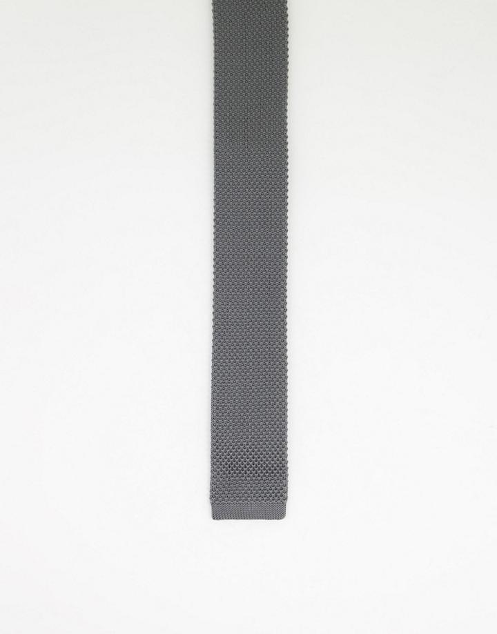 Gianni Feraud Knit Tie In Light Gray