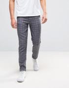 Another Influence Grid Check Woven Chino Pants - Navy