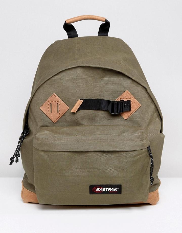 Eastpak Padded Pak'r Backpack In East Khaki - Blue